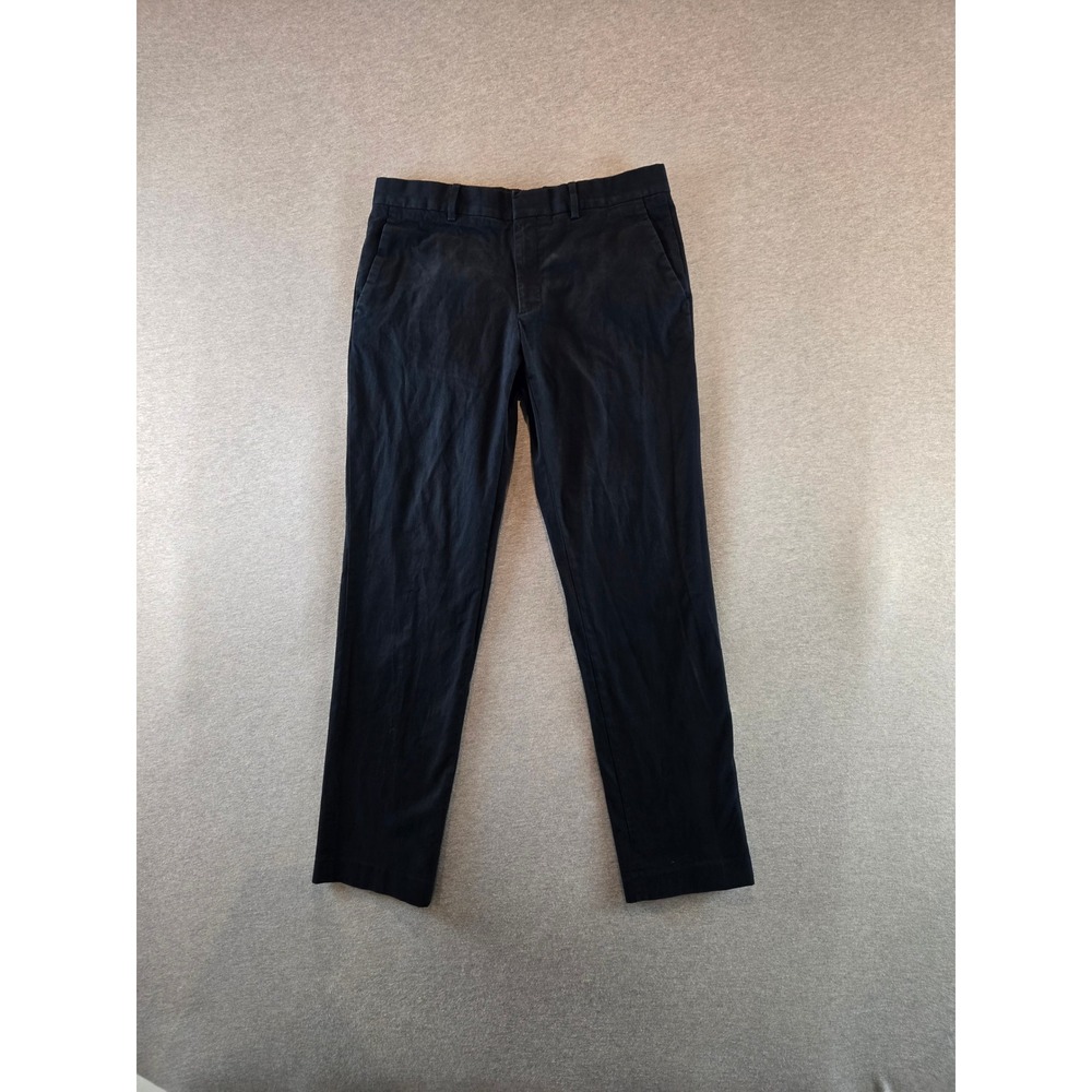 Versace for H&M Chino Pants Mens 34x32 Black Greek Key Embroidery Slim Fit